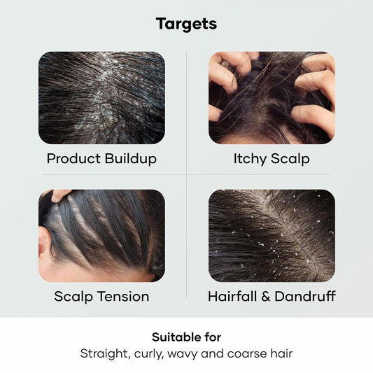 Silicone Hair Scalp Massager & Shampoo Brush – Dandruff Exfoliator & Hair Growth Tool