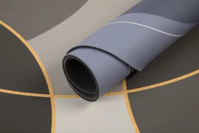 2-Piece Oval Water Absorbent Anti-Slip Bathroom Mat – 40 × 60 cm, Grey