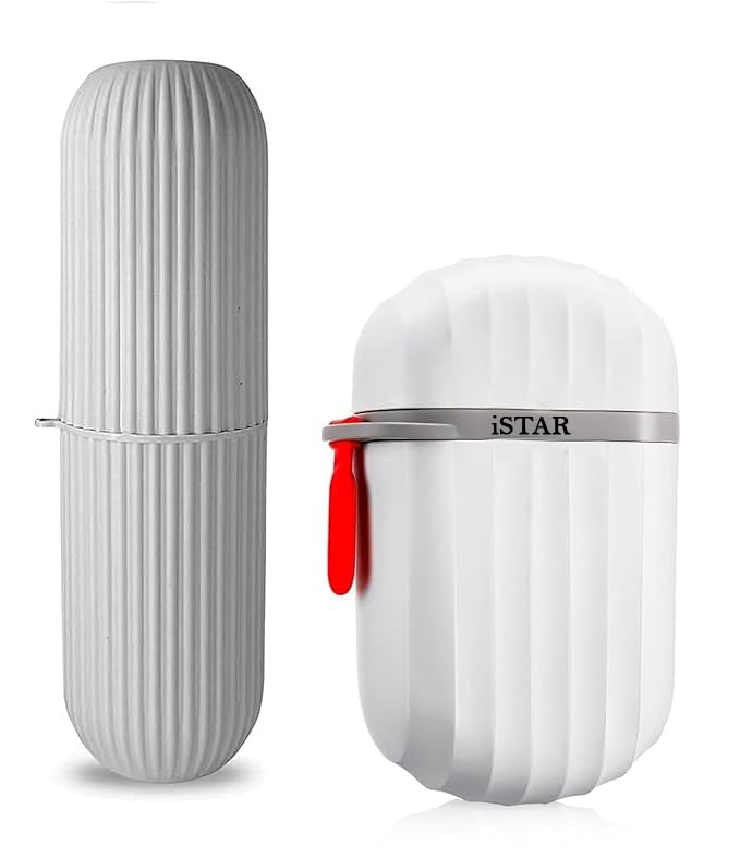 2-in-1 Portable Travel Toiletry Set – Leakproof Soap Case & Toothbrush Holder with Lanyard