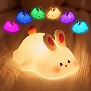 Cute Rabbit Night Light – Soft Adorable Bedside Lamp 🐰✨