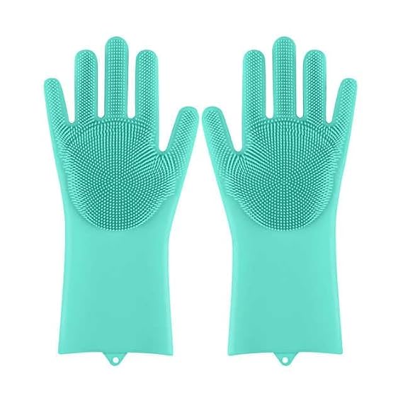 Magic Silicone Dish Washing Gloves | Multipurpose Heat Resistant Cleaning Gloves
