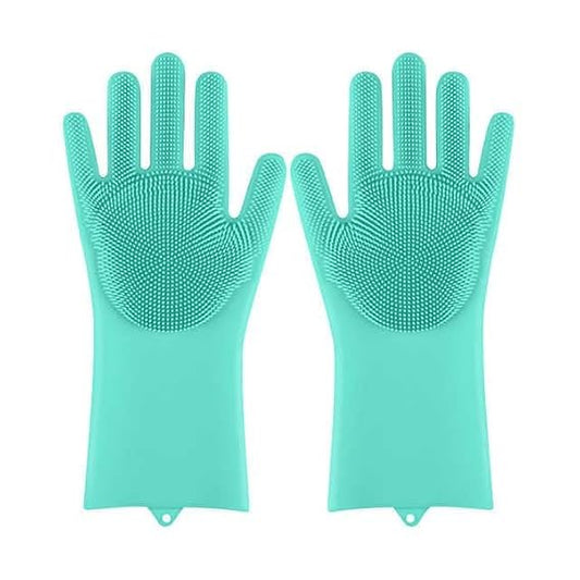 Magic Silicone Dish Washing Gloves | Multipurpose Heat Resistant Cleaning Gloves