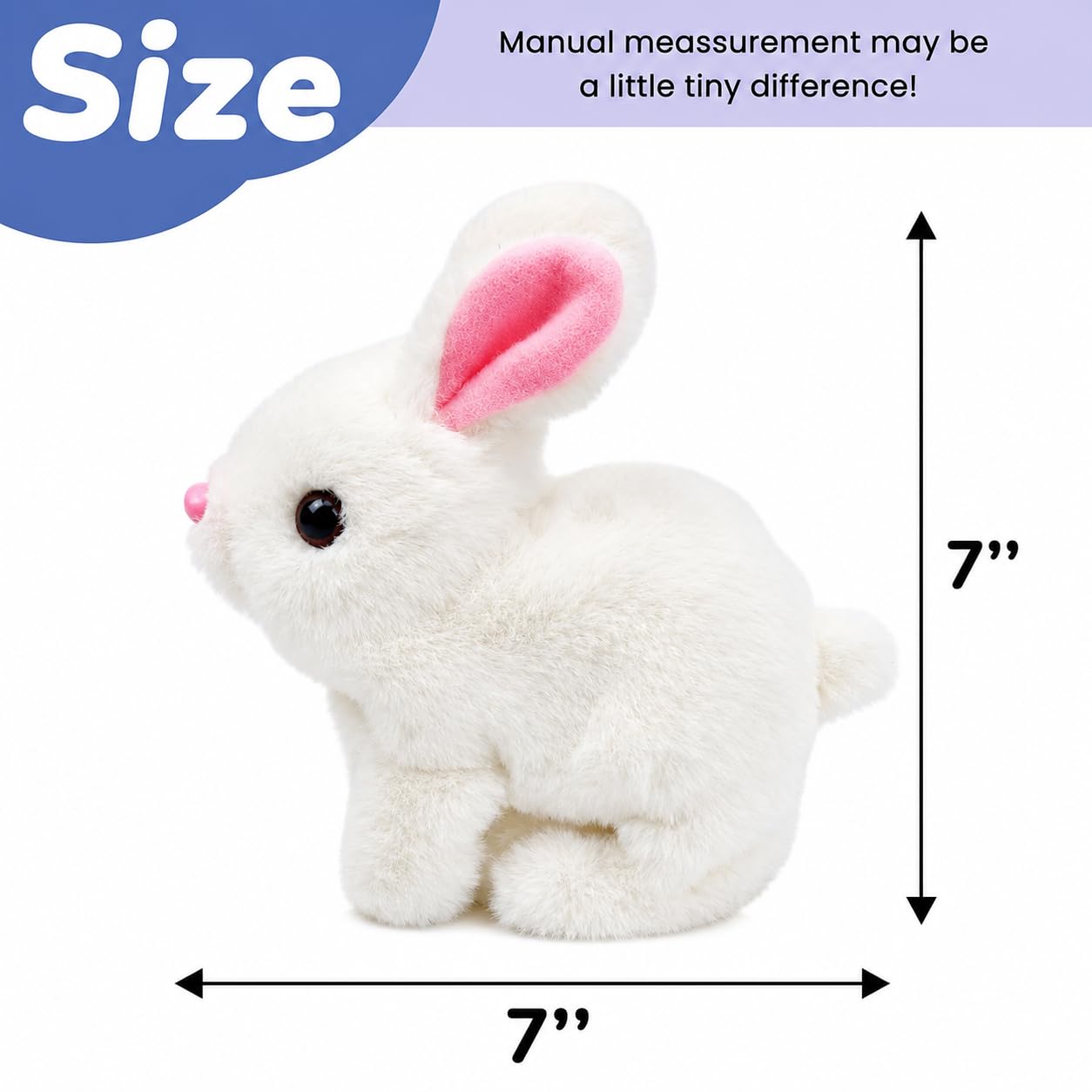 Interactive Hopping Walking Rabbit Toy for Kids | Battery Operated Bunny with Sound