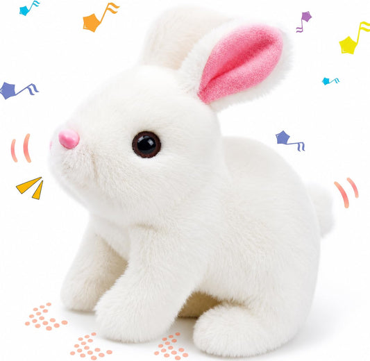Interactive Hopping Walking Rabbit Toy for Kids | Battery Operated Bunny with Sound