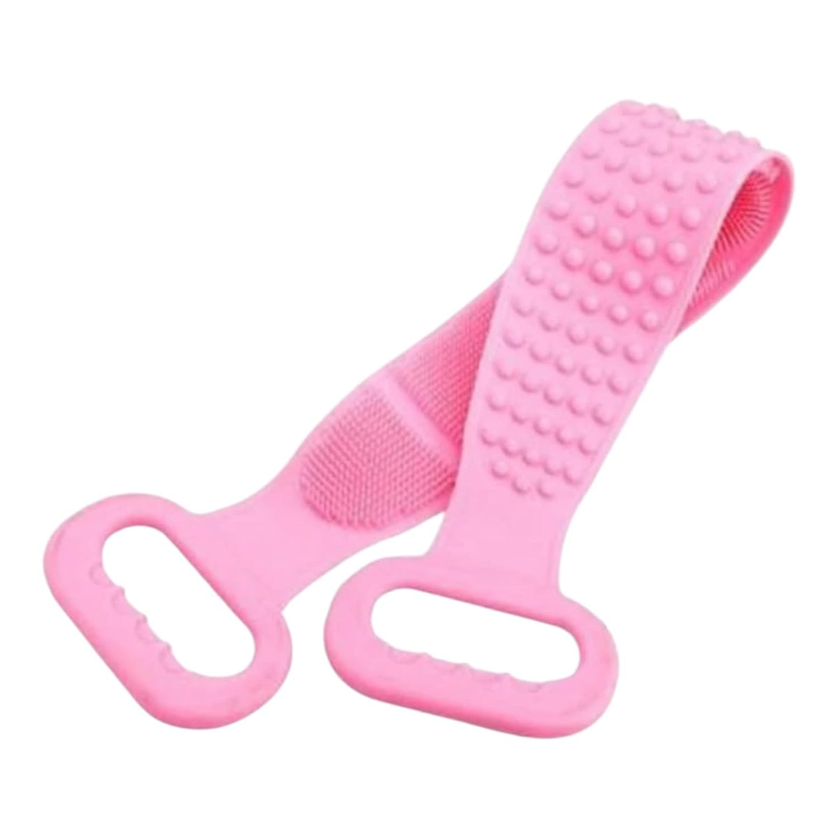Silicone Body Back Scrubber Belt (Pack of 1) – Dual-Sided Exfoliating Shower Bath Brush