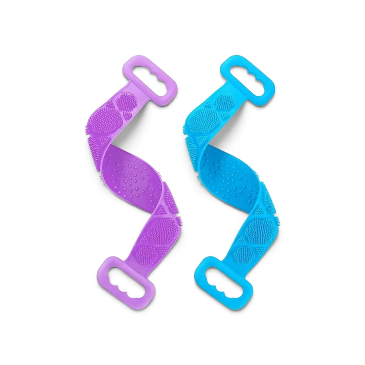 Silicone Body Back Scrubber Belt (Pack of 1) – Dual-Sided Exfoliating Shower Bath Brush