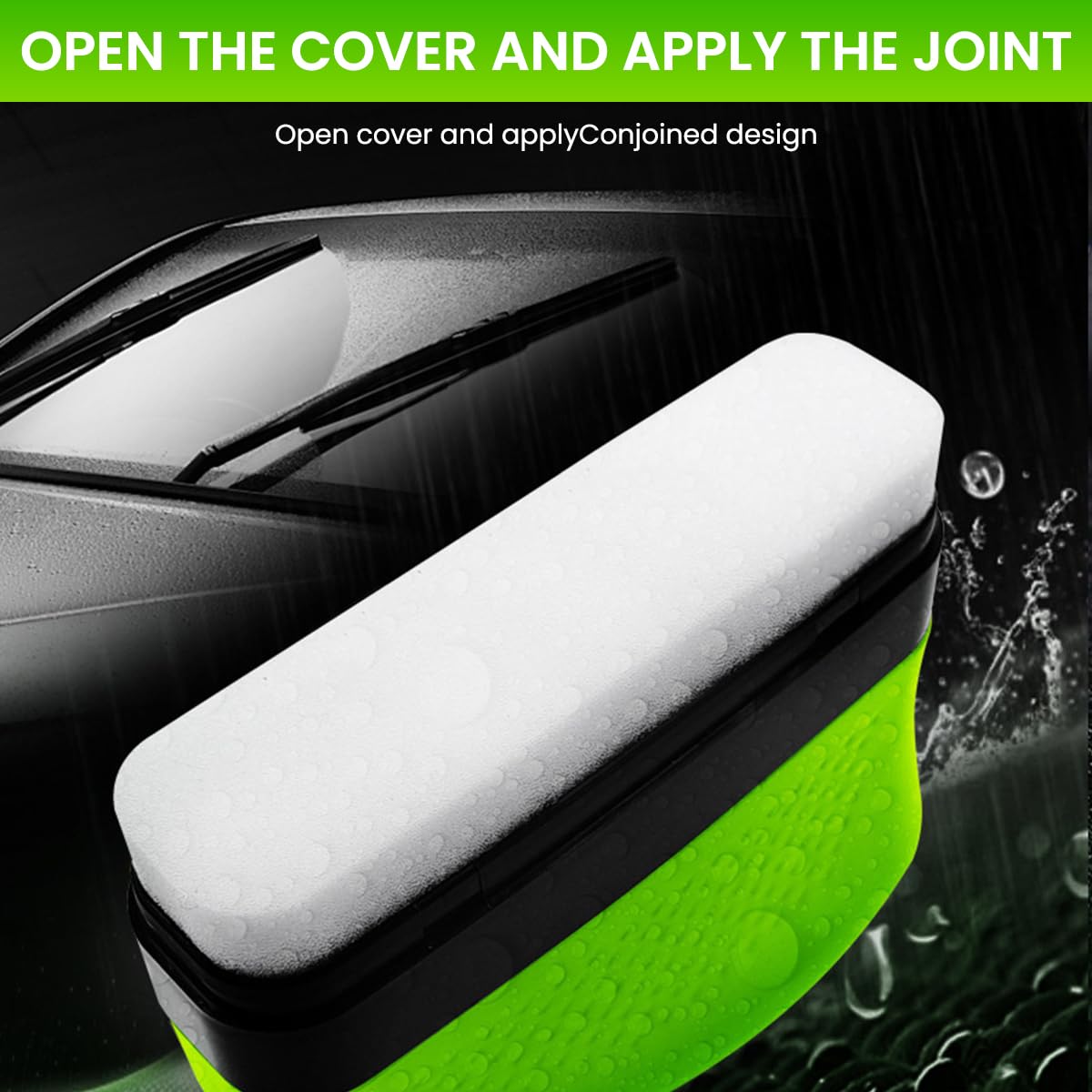 Car Windshield Oil Film Cleaning Brush with Built-in Liquid – 150ml