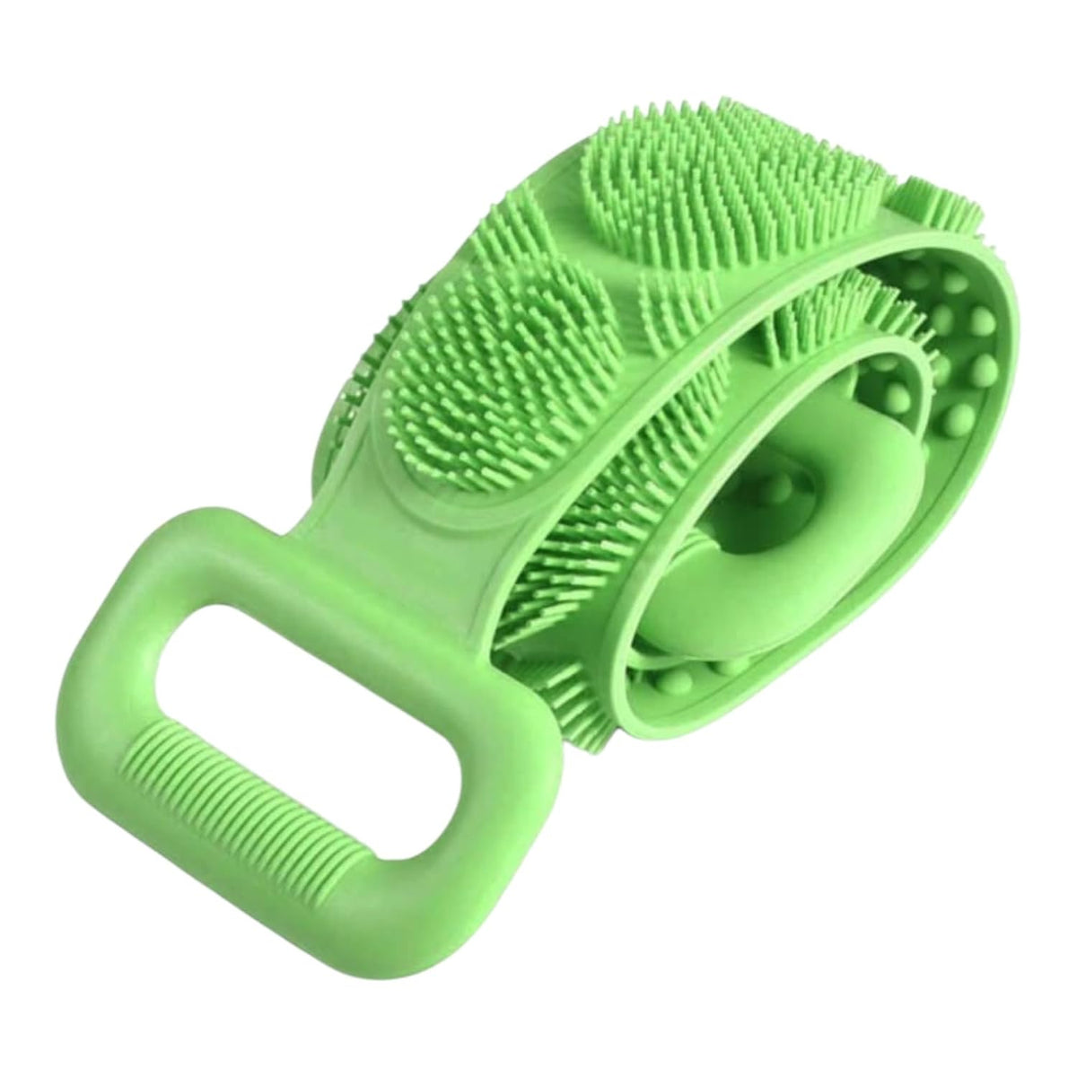Silicone Body Back Scrubber Belt (Pack of 1) – Dual-Sided Exfoliating Shower Bath Brush