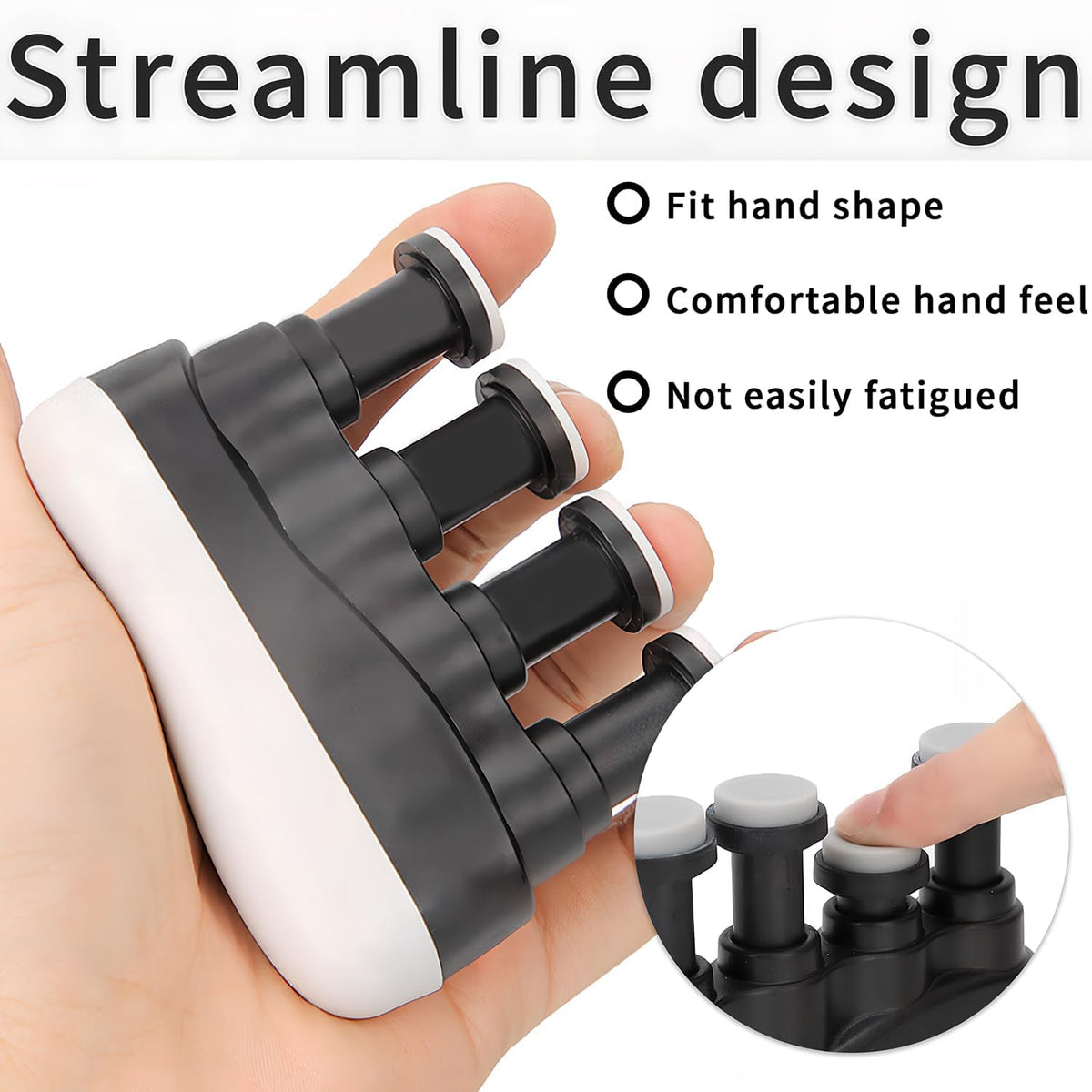 Individual Finger Exerciser & Hand Grip Strengthener – Spring-Loaded Trainer for Musicians & Rock Climbing