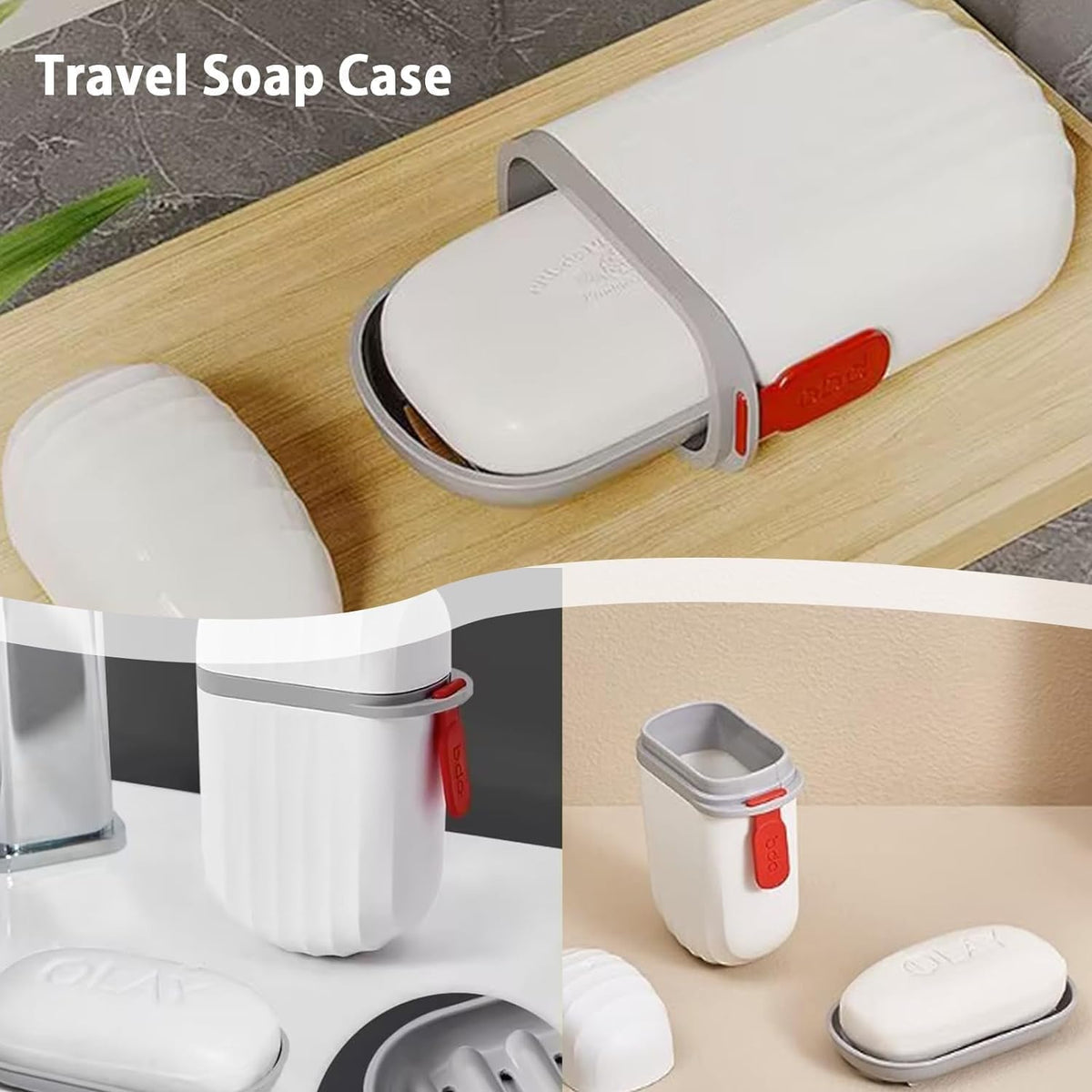 2-in-1 Portable Travel Toiletry Set – Leakproof Soap Case & Toothbrush Holder with Lanyard