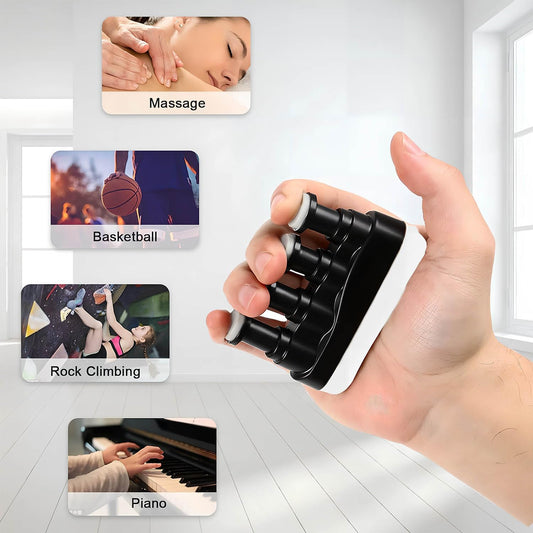 Individual Finger Exerciser & Hand Grip Strengthener – Spring-Loaded Trainer for Musicians & Rock Climbing