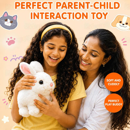 Interactive Hopping Walking Rabbit Toy for Kids | Battery Operated Bunny with Sound