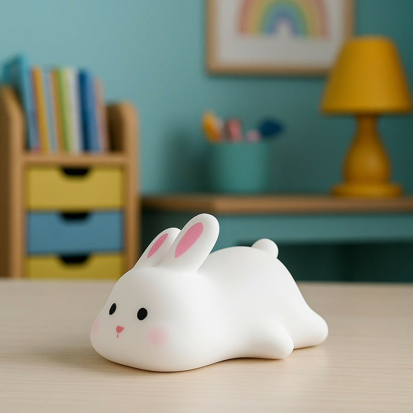 Cute Rabbit Night Light – Soft Adorable Bedside Lamp 🐰✨