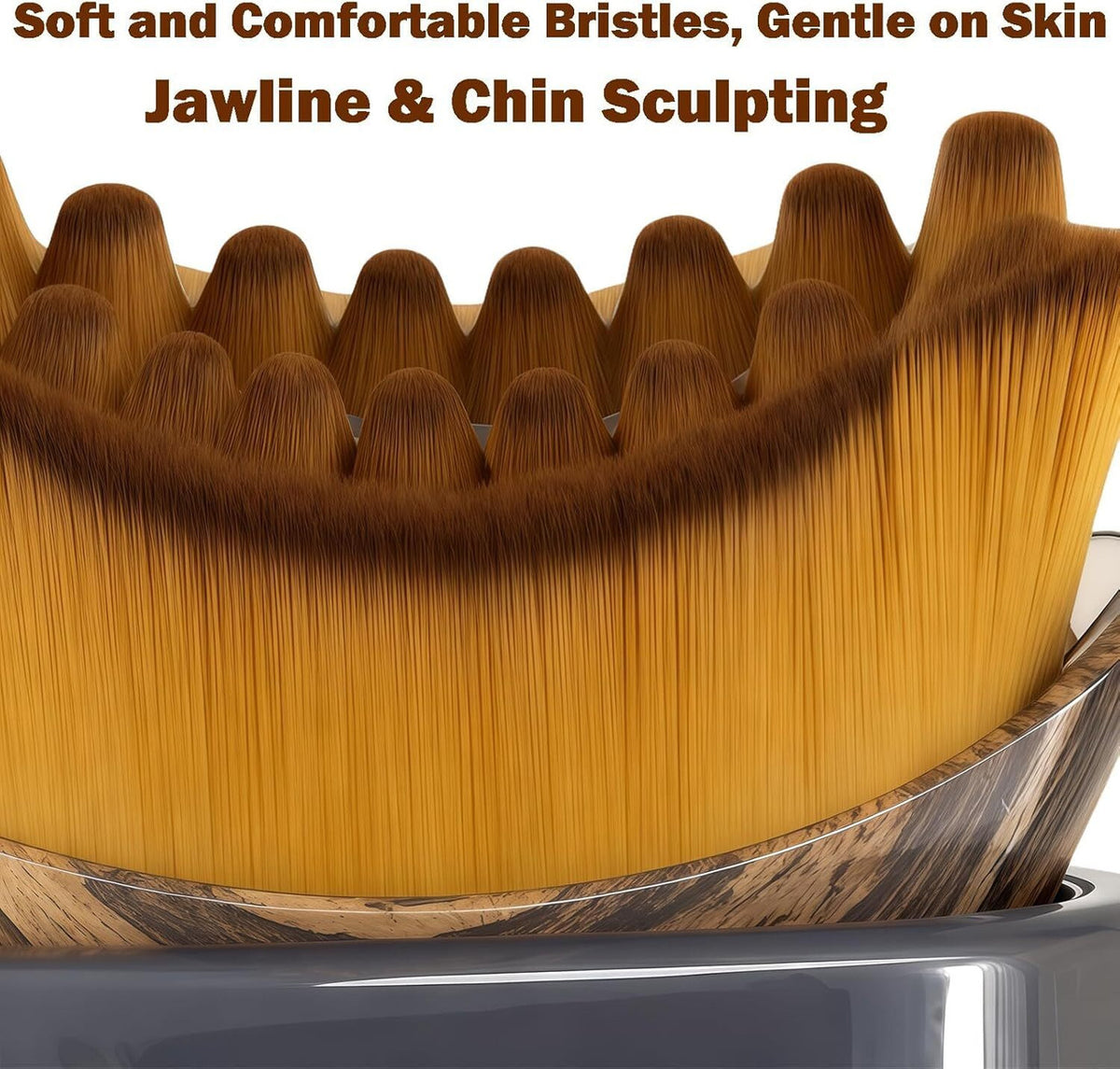 Lymphatic Contour Face Brush | Sculpting Massage Brush for Face & Jawline | Soft Facial Massager